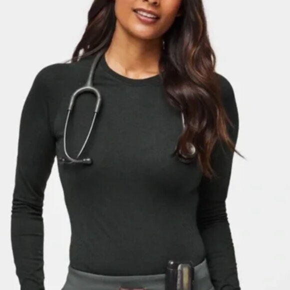 Figs Salta Underscrub Tops - Bonsai and Navy - Picture 5 of 5